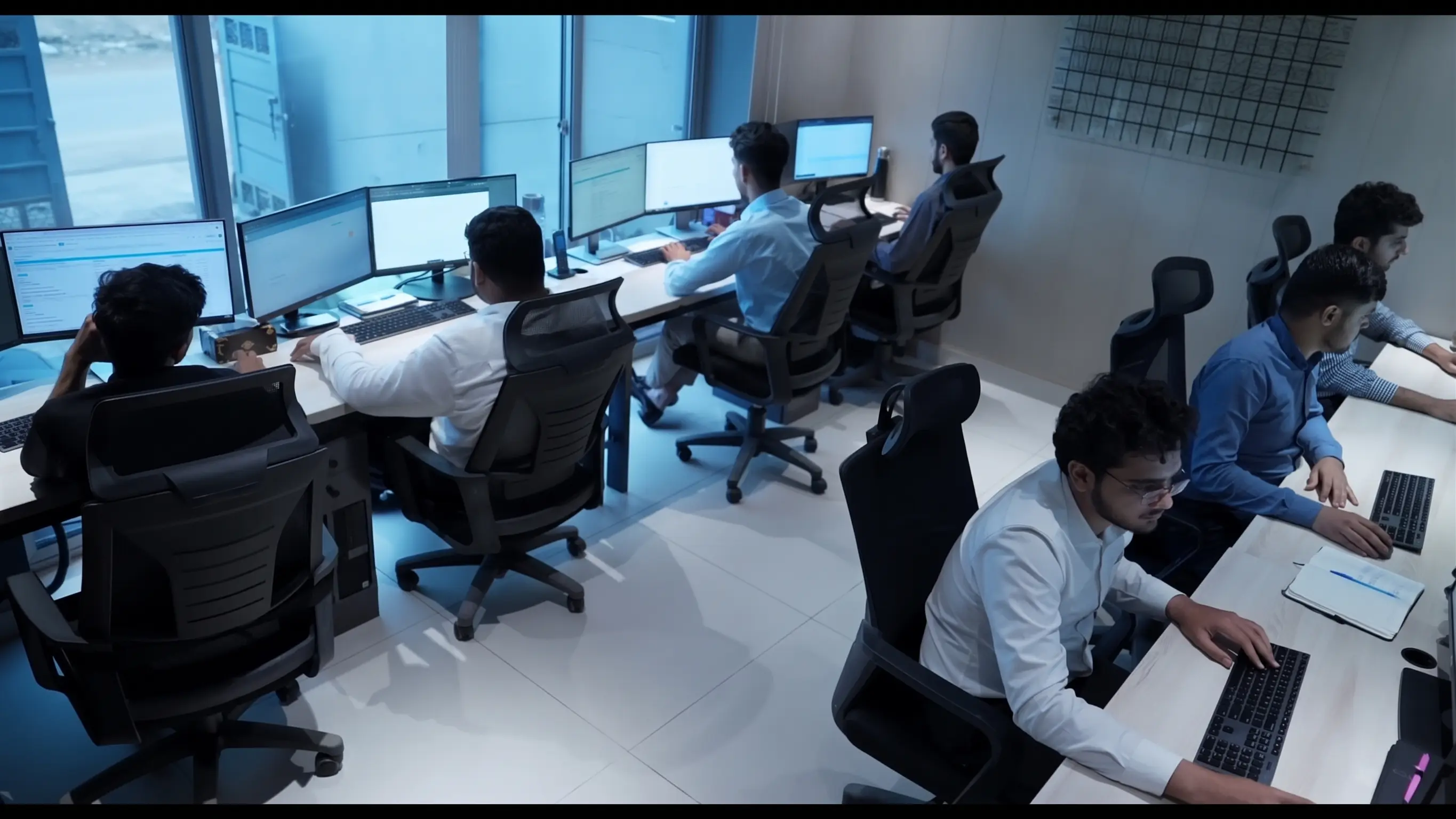Our team at work